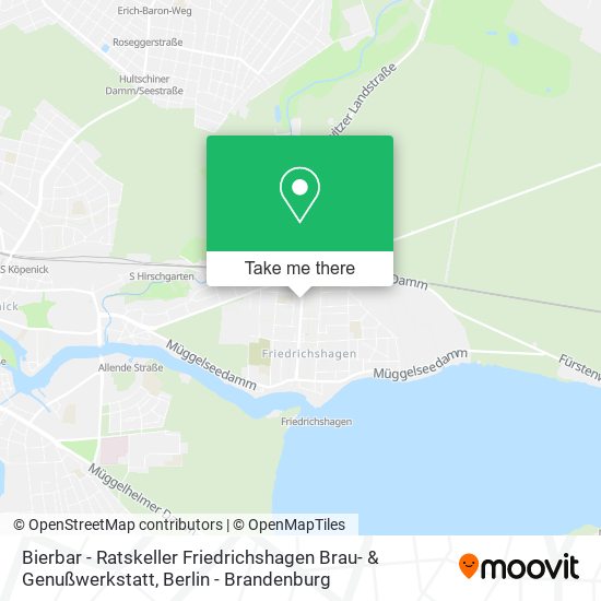 Bierbar - Ratskeller Friedrichshagen Brau- & Genußwerkstatt map