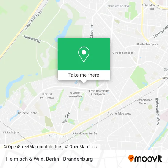 Карта Heimisch & Wild