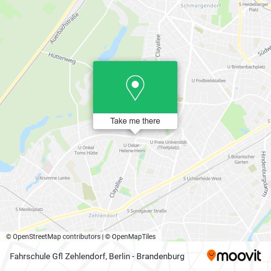 Fahrschule Gfl Zehlendorf map