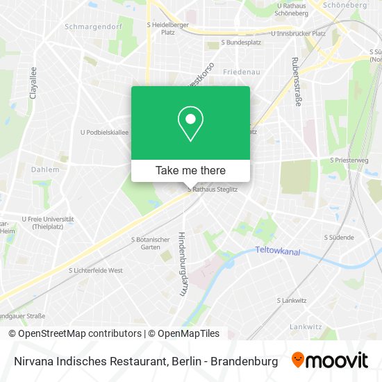 Nirvana Indisches Restaurant map