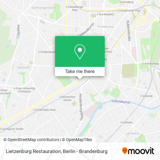 Lietzenburg Restauration map