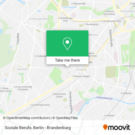 Soziale Berufe map