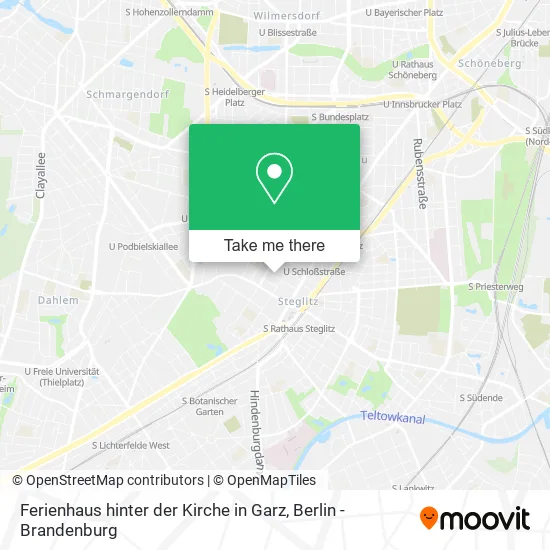 Карта Ferienhaus hinter der Kirche in Garz