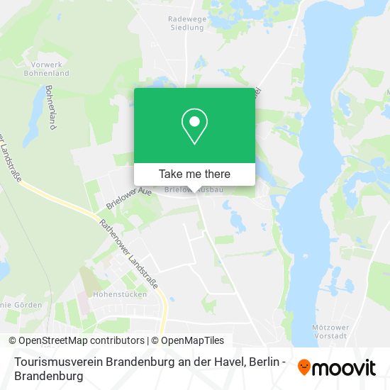 Tourismusverein Brandenburg an der Havel map