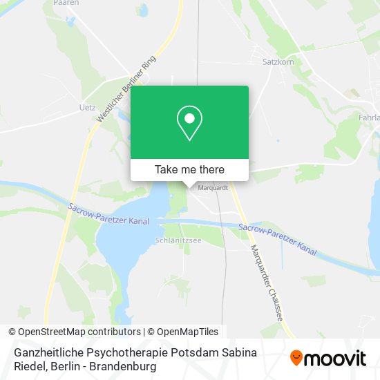 Ganzheitliche Psychotherapie Potsdam Sabina Riedel map