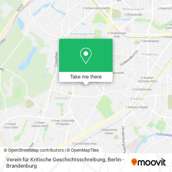Карта Verein für Kritische Geschichtsschreibung