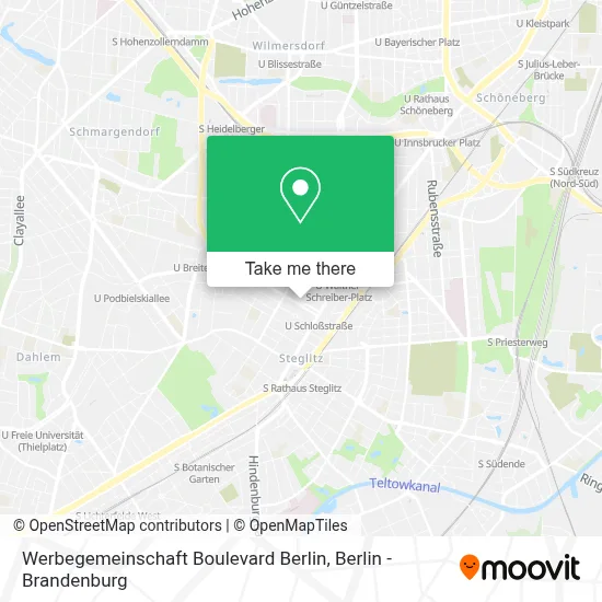 Werbegemeinschaft Boulevard Berlin map