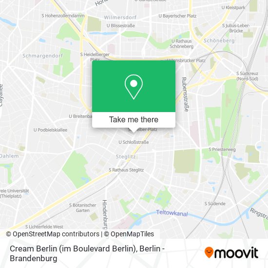 Карта Cream Berlin (im Boulevard Berlin)