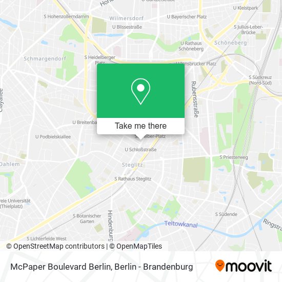 McPaper Boulevard Berlin map