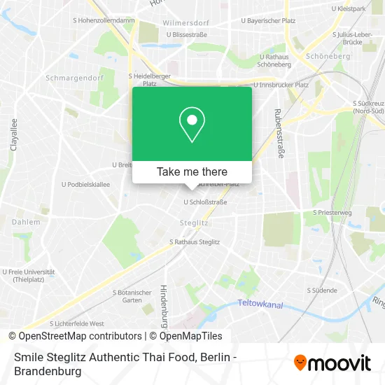Smile Steglitz Authentic Thai Food map