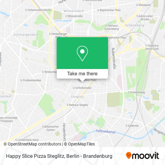 Happy Slice Pizza Steglitz map