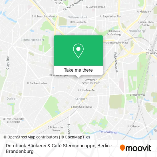 Карта Demback Bäckerei & Café Sternschnuppe