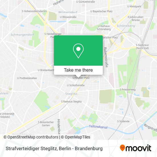 Карта Strafverteidiger Steglitz