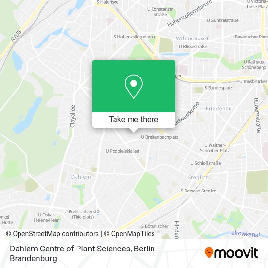 Dahlem Centre of Plant Sciences map