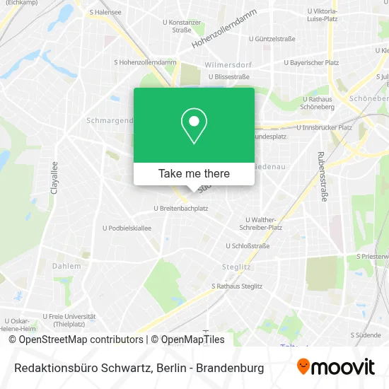 Redaktionsbüro Schwartz map