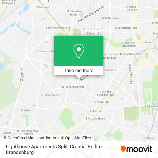 Lighthouse Apartments Split, Croatia map