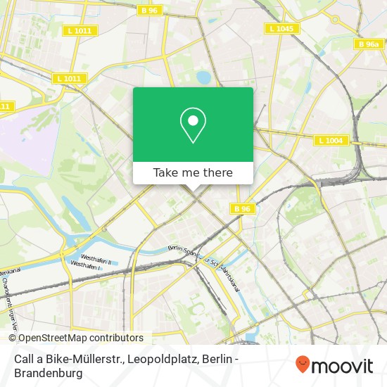 Карта Call a Bike-Müllerstr., Leopoldplatz