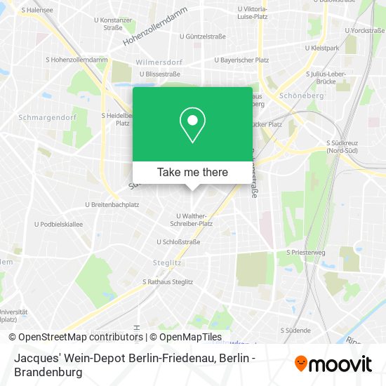 Карта Jacques' Wein-Depot Berlin-Friedenau