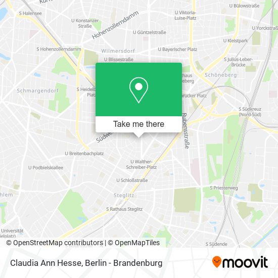 Claudia Ann Hesse map