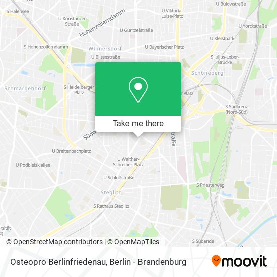 Osteopro Berlinfriedenau map