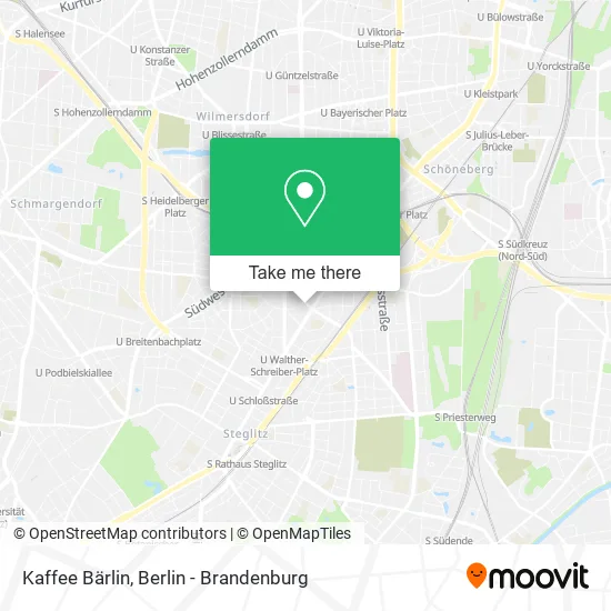 Карта Kaffee Bärlin