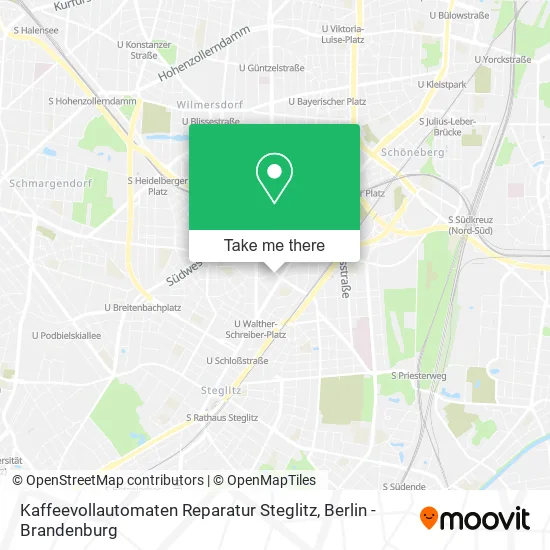 Карта Kaffeevollautomaten Reparatur Steglitz