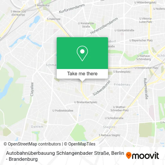 Autobahnüberbauung Schlangenbader Straße map