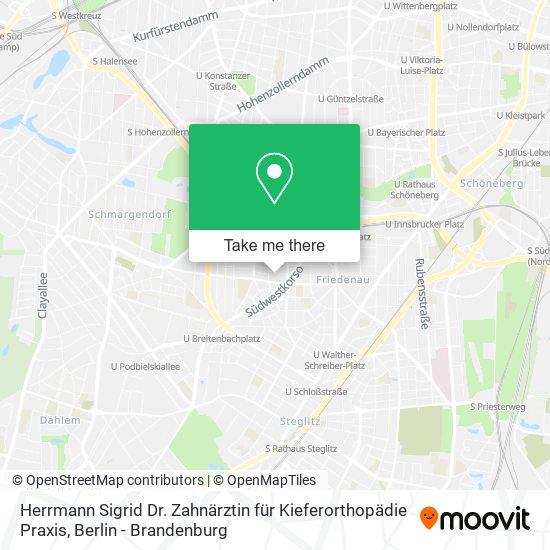 Herrmann Sigrid Dr. Zahnärztin für Kieferorthopädie Praxis map