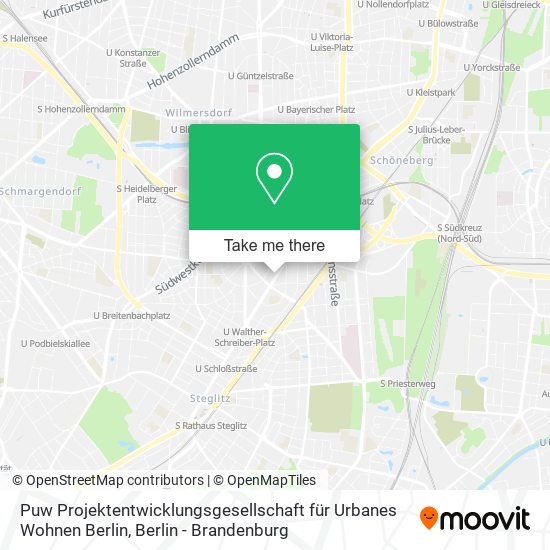 Puw Projektentwicklungsgesellschaft für Urbanes Wohnen Berlin map