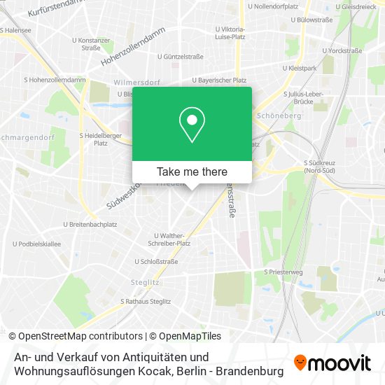 An- und Verkauf von Antiquitäten und Wohnungsauflösungen Kocak map