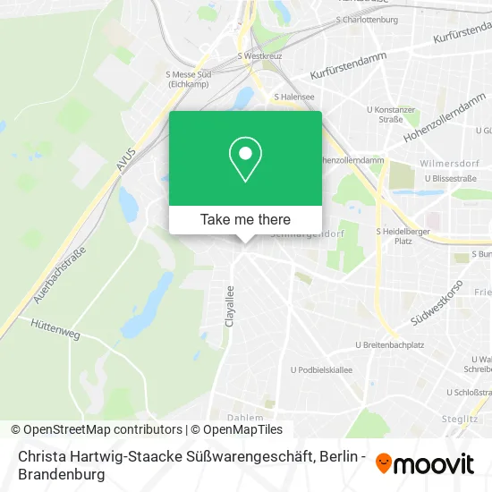 Карта Christa Hartwig-Staacke Süßwarengeschäft