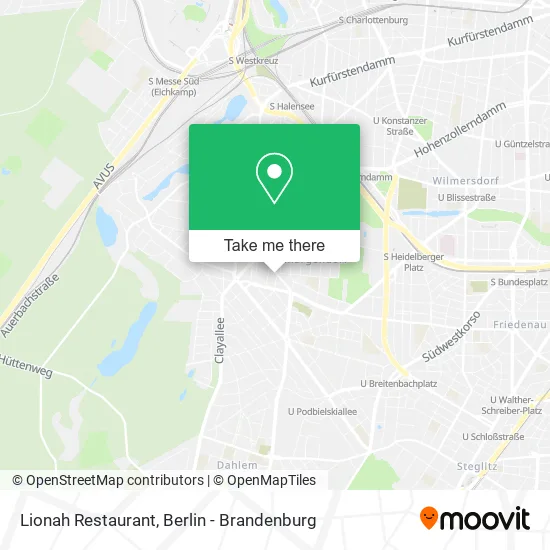 Lionah Restaurant map