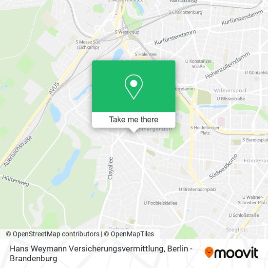 Hans Weymann Versicherungsvermittlung map