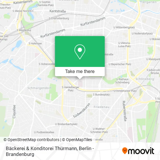 Карта Bäckerei & Konditorei Thürmann