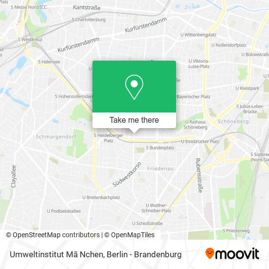 Карта Umweltinstitut Mã Nchen