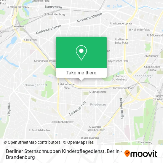 Карта Berliner Sternschnuppen Kinderpflegedienst