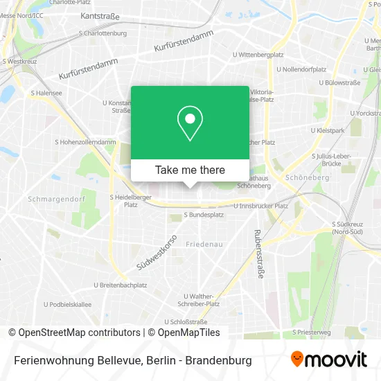 Ferienwohnung Bellevue map