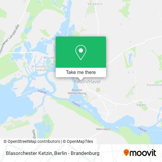 Blasorchester Ketzin map