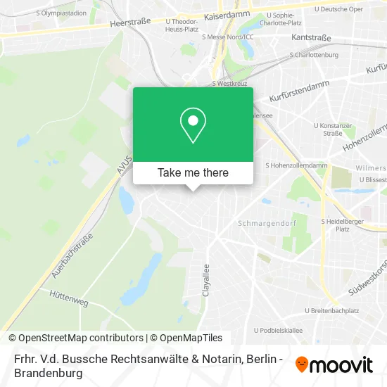 Карта Frhr. V.d. Bussche Rechtsanwälte & Notarin
