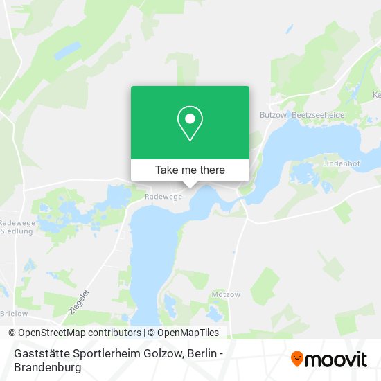 Gaststätte Sportlerheim Golzow map