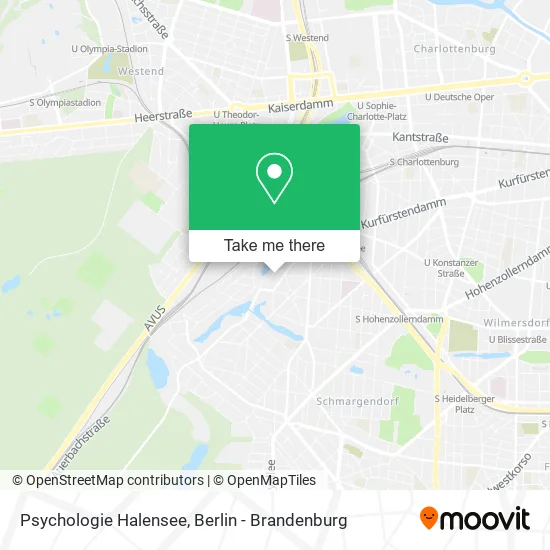 Карта Psychologie Halensee