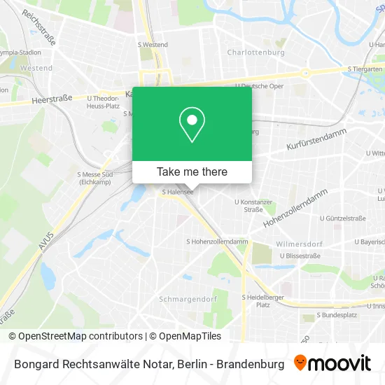 Карта Bongard Rechtsanwälte Notar