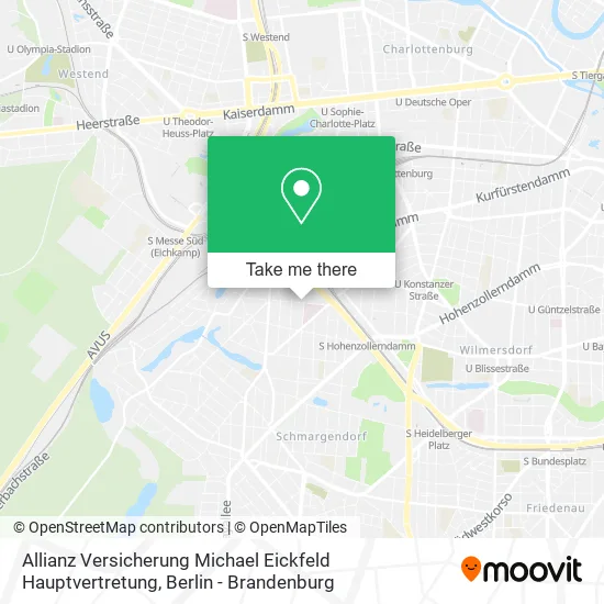 Карта Allianz Versicherung Michael Eickfeld Hauptvertretung