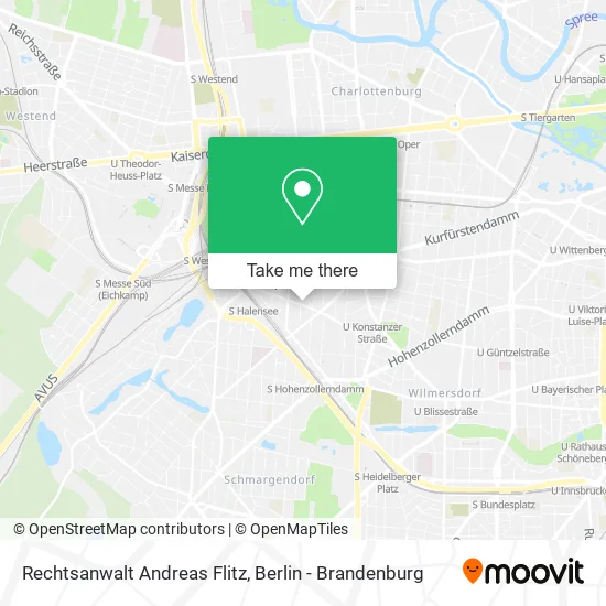 Карта Rechtsanwalt Andreas Flitz