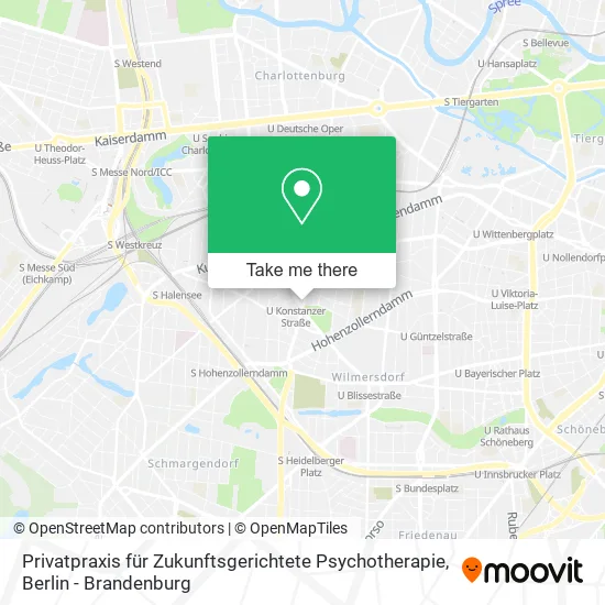 Карта Privatpraxis für Zukunftsgerichtete Psychotherapie