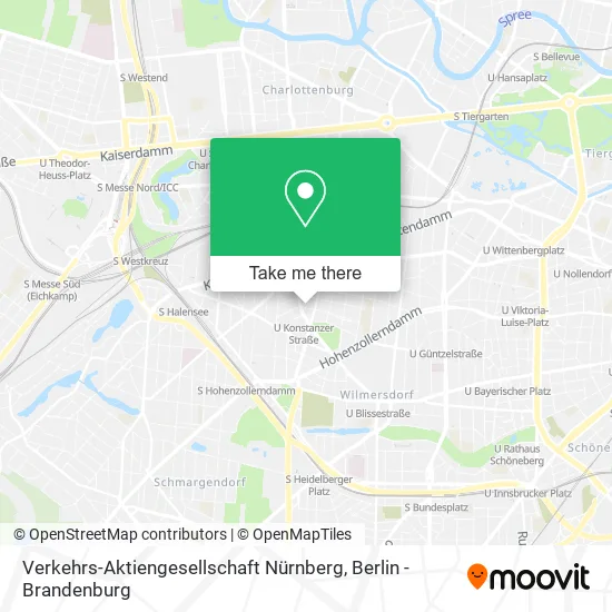 Карта Verkehrs-Aktiengesellschaft Nürnberg