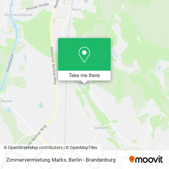 Карта Zimmervermietung Marks