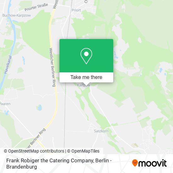 Frank Robiger the Catering Company map