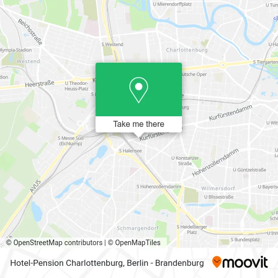 Карта Hotel-Pension Charlottenburg