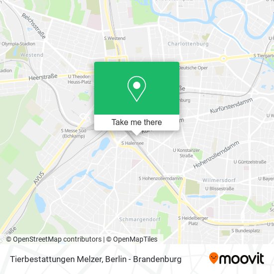 Tierbestattungen Melzer map